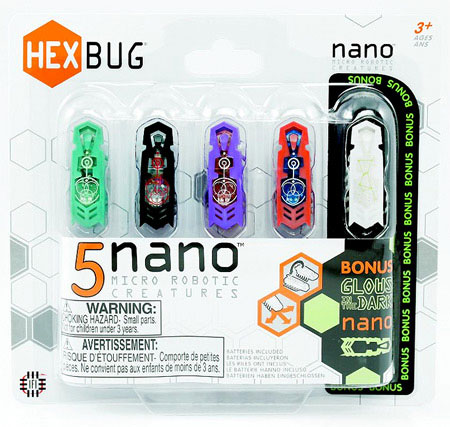 HexBug Nano 5 pack Assortment Fat Brain Toys