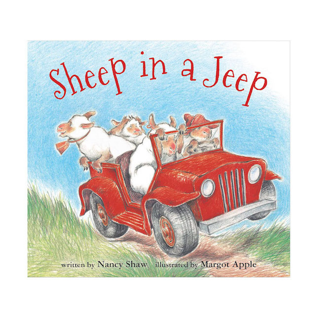 sheep in a jeep coloring pages