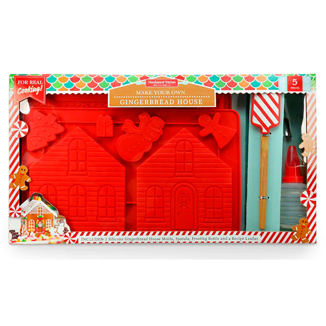 Large GINGERBREAD HOUSE (2 pieces) Silicone Mould