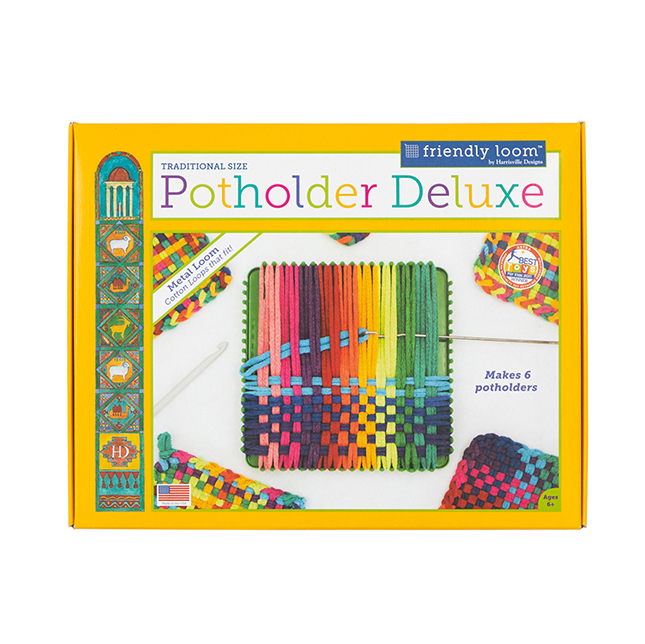 Details about   Potholder Traditional Size Deluxe Loom Kit Comes With 2 Unique Hooks 7 Inch 