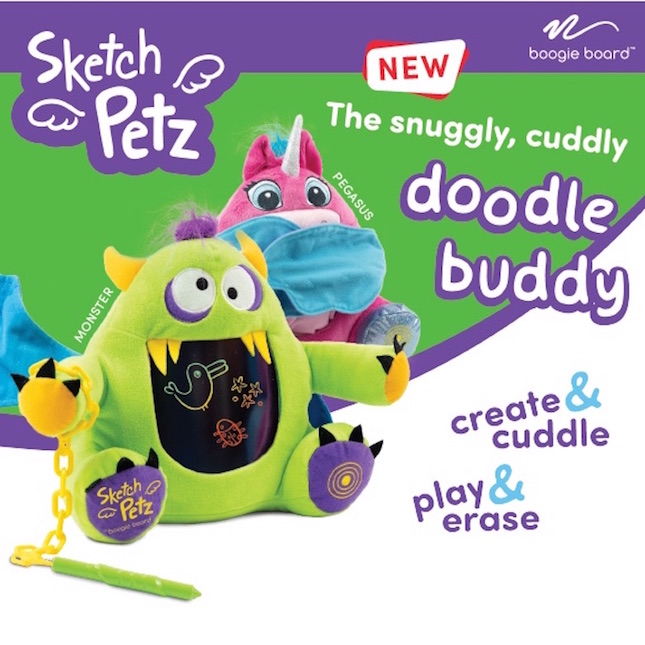 Sketch Petz By Boogie Board Write amp Erase Again amp Again Unique  Plush Toy  eBay