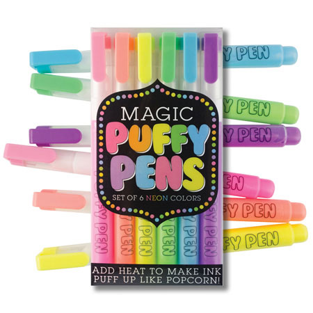 Magic Neon Puffy Pens - - Fat Brain Toys
