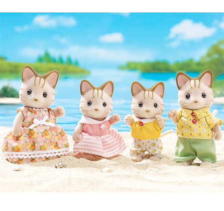 Calico Critters Sandy Cat Family - - Fat Brain Toys