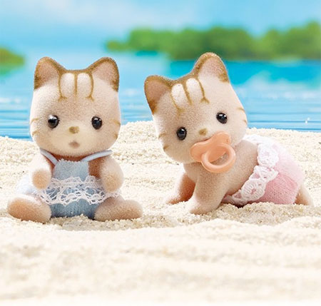 Persian Cat Calico Critters Families And Twins Grey Cat Calico