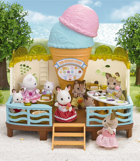 Calico Critters Seaside Ice Cream Shop Fat Brain Toys