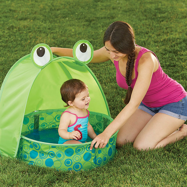 Pop Up Frog Travel Pool - - Fat Brain Toys