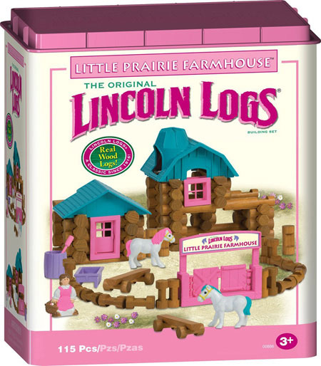 Lincoln Logs Accessories Horse Trough & Barrel 