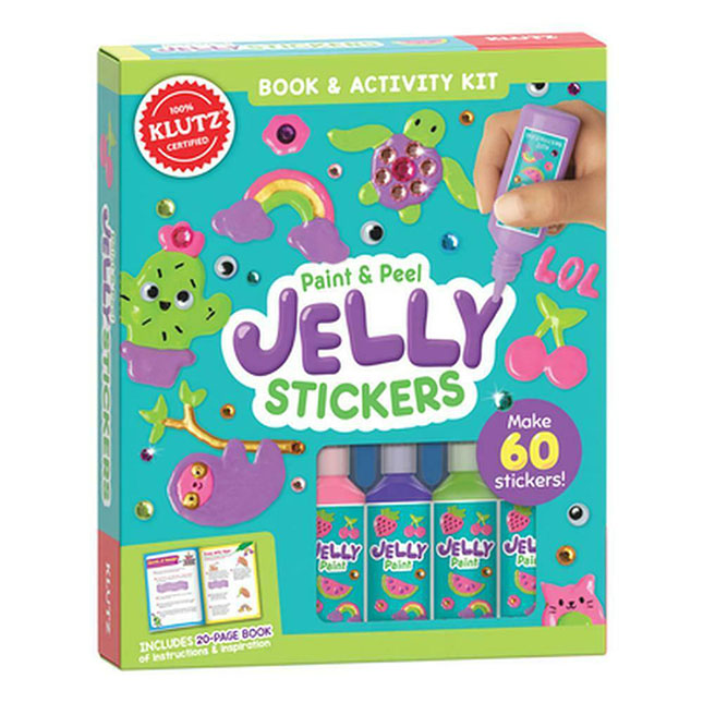 Klutz Paint & Peel Jelly Stickers - Best Arts & Crafts for Ages 6 to 7