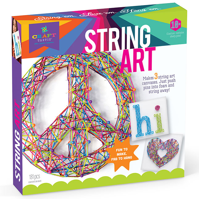 Craft-tastic DIY String Art - Craft Kit for Kids - Everything