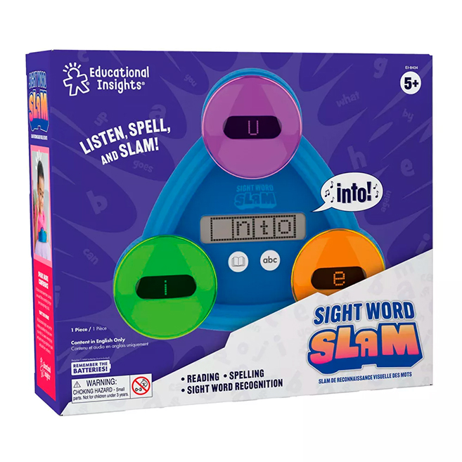 Educational Insights Sight Word Slam Electronic Learning Game - Learn 185+ Words, Ages 5+