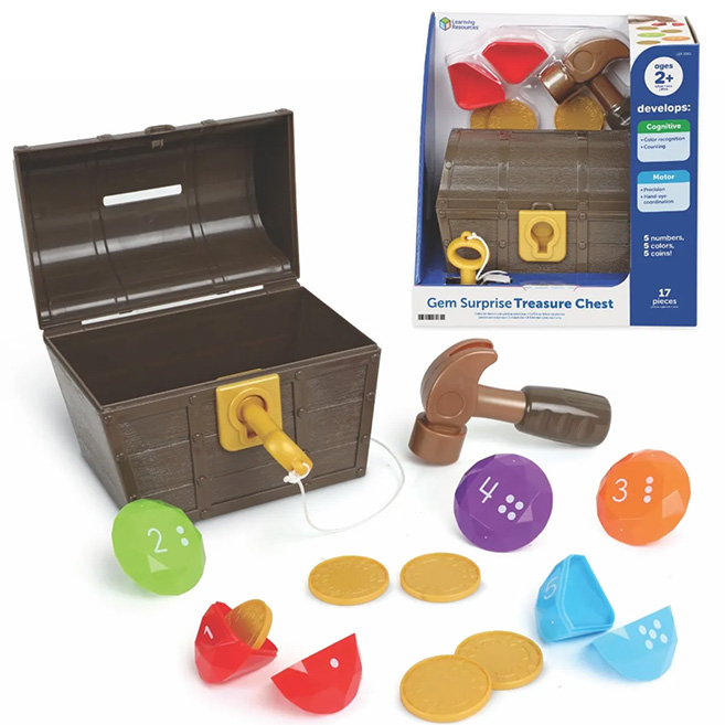 Gem Surprise Treasure Chest - - Fat Brain Toys