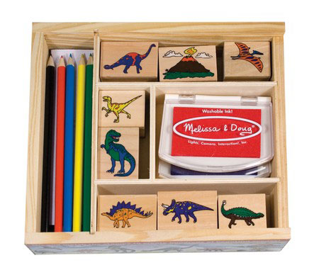 melissa and doug dinosaur stamp set