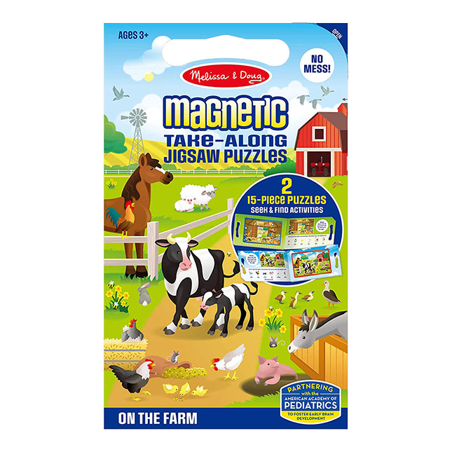 Melissa & Doug On The Go Mess Free Magic Color Farm Animals Toy NWT