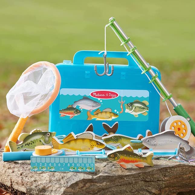 Large Set for Fishing with Fishing Rods, Toys \ Games
