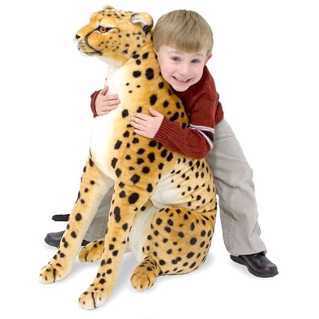 Cheetah Giant Stuffed Animal Fat Brain Toys