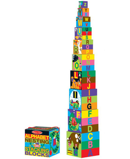 melissa and doug alphabet stacking blocks