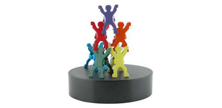 Human Pyramid Magnetic Desk Sculpture - - Fat Brain Toys