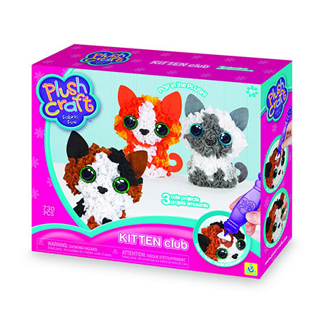 PlushCraft Kitten Club - - Fat Brain Toys