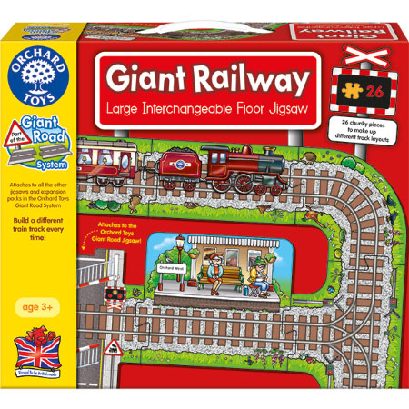 Orchard Toys Giant Railway Jigsaw - - Fat Brain Toys