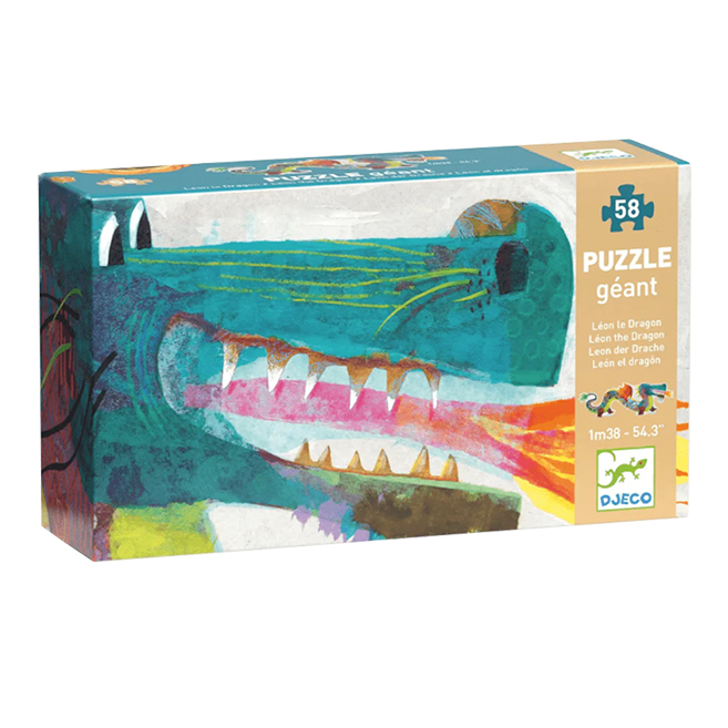 Djeco 54 Piece Puzzle Vaillant & The Dragon Complete With Box Age 5 Plus