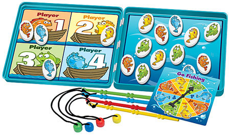 Magnetic Travel Go Fishing Game - - Fat Brain Toys
