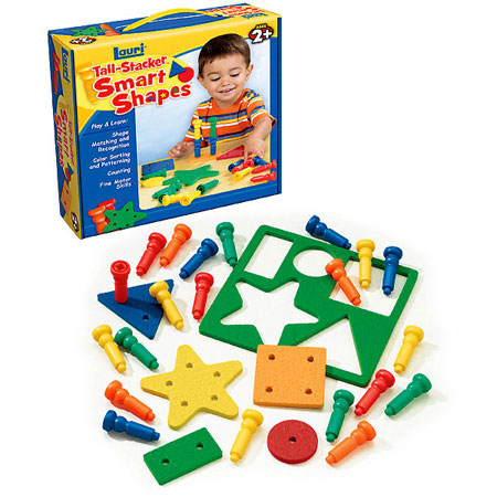 Tall-Stacker Smart Shapes - - Fat Brain Toys