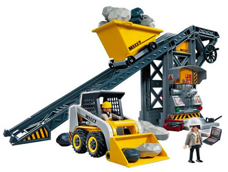 Playmobil City Action 4041 - Conveyor with Mini Excavator NEW - FREE  SHIPPING