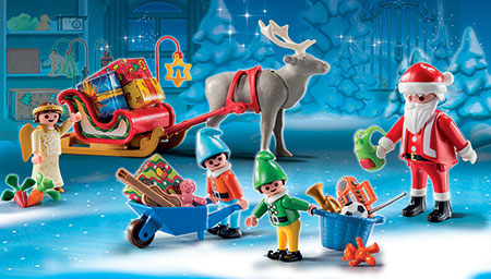 Playmobil Advent Calendar Santa Workshop Fat Brain Toys