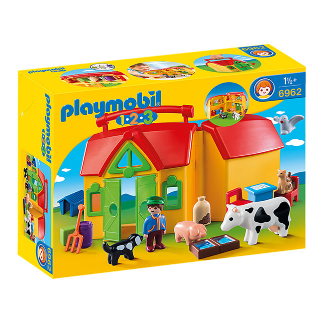 Allegations putty alone Playmobil 1.2.3. My Take Along Farm - Best for Ages 2 to 5