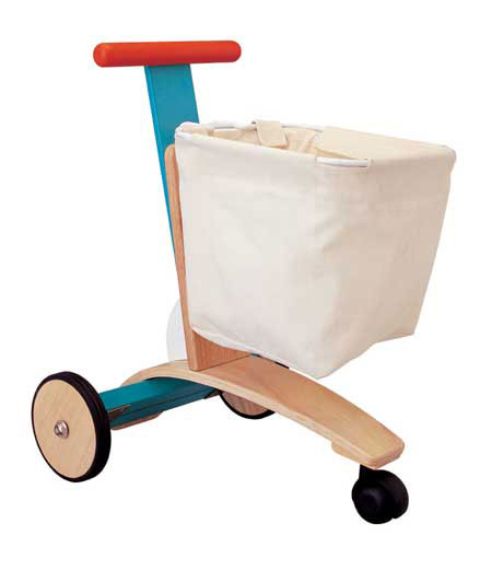 Plan toys wooden shopping cart online