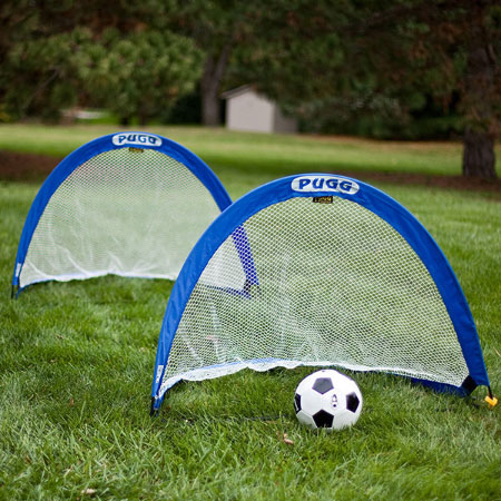 PUGG 4 ft. Soccer Two Goal Set with Storage Bag - Ball Not Included -
