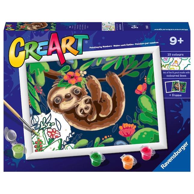 CreArt Sweet Sloths - 7 x 10 - Best Arts & Crafts for Ages 9 to 12