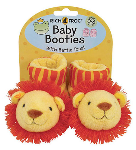 baby booties foot rattles