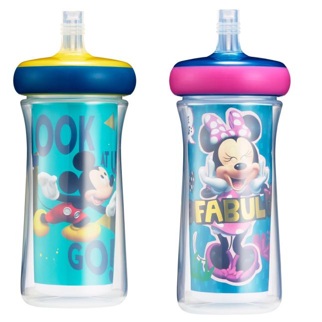 Disney Minnie Mouse Flip Top Straw Cup 10 Oz - Best for Ages 2 to 3