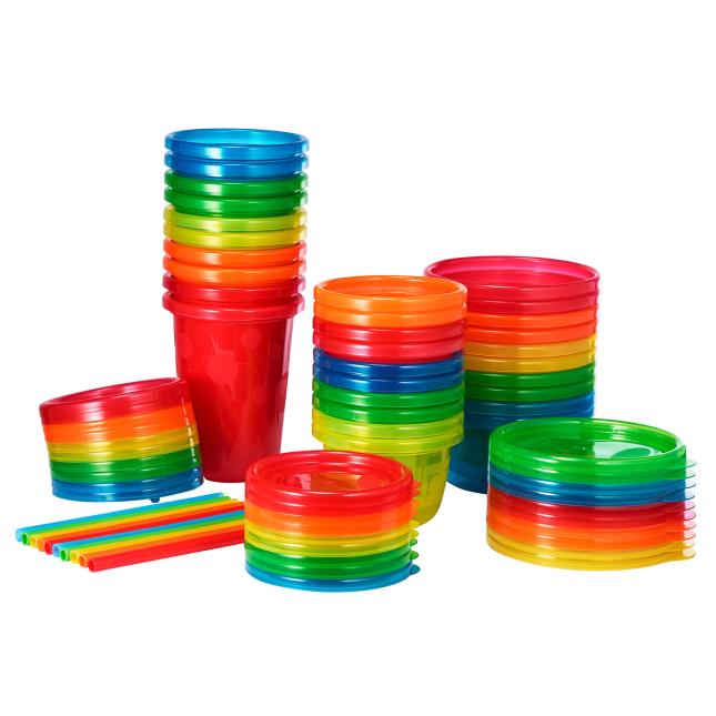 The First Years Take & Toss Bundle:Spill Proof Cups, Bowls, Straw