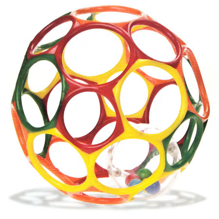 Oball Rattle - - Fat Brain Toys