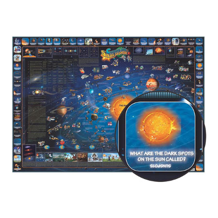 Children's Illustrated Map of the Solar System - - Fat Brain Toys