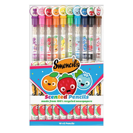 Color Smencils 10 Pack - Colored Scented Pencils - - Fat Brain Toys