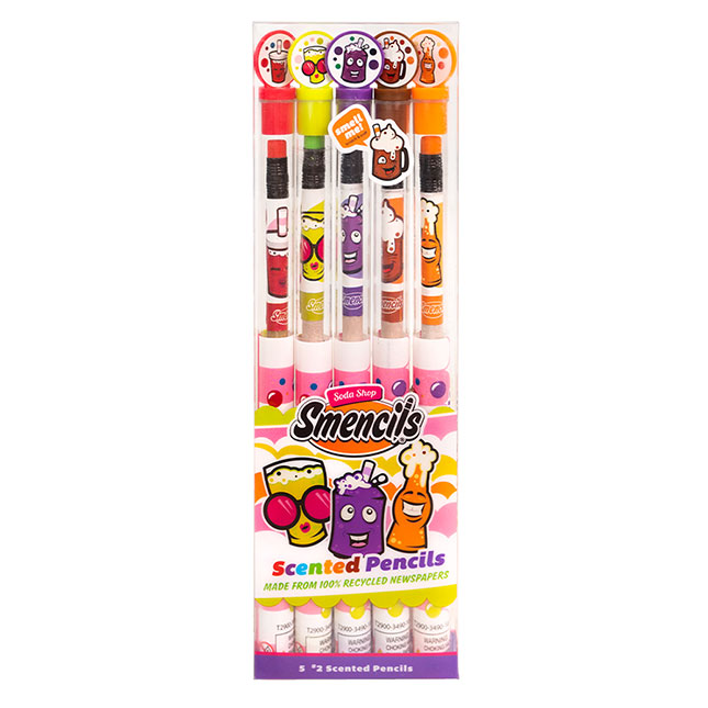 Smencils Smelly Gellies Gel Crayons Fundraiser - 5 Scent/Design Assortment