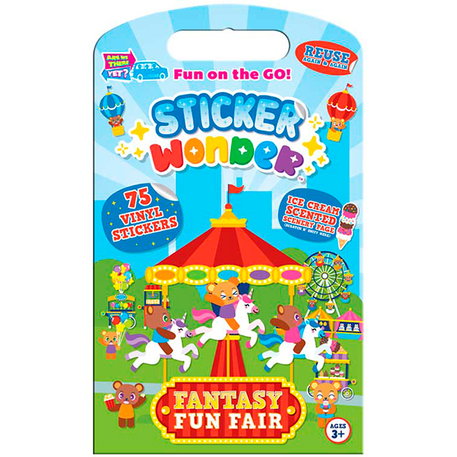 Sce Sticker Sticker Magic - Fantasy Fun Fair - - Fat Brain Toys