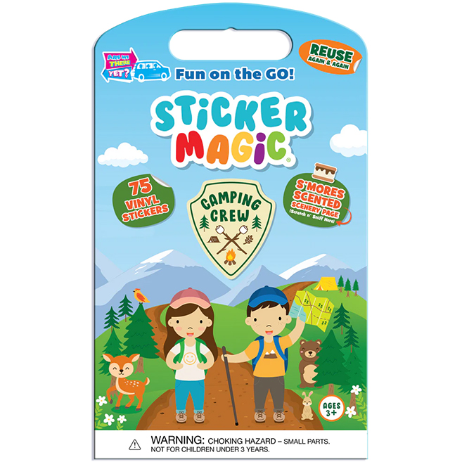Sce Sticker Sticker Magic Camping Crew - S'mores - - Fat Brain Toys