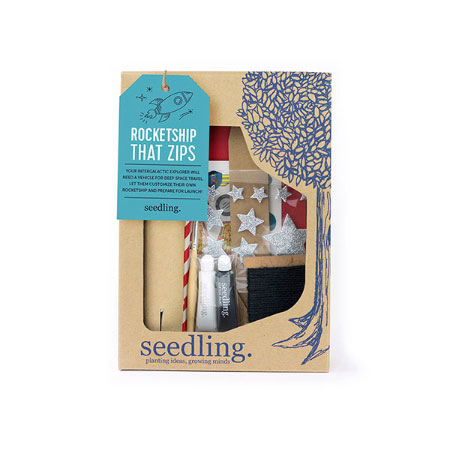 Rocketship That Zips - - Fat Brain Toys