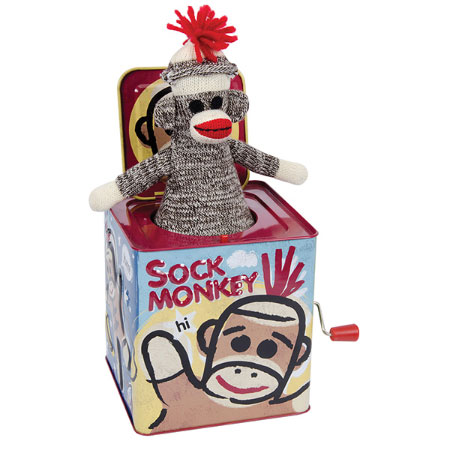 sock monkey box