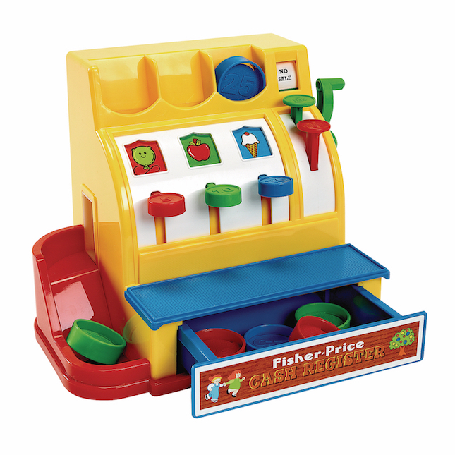 fisher price toy cash register