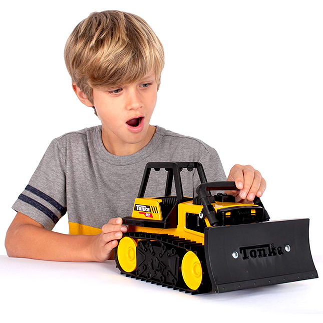 Tonka Steel Bulldozer Toy - Classic Durable Construction Vehicle For Kids
