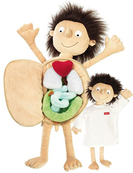 Sigikid SIGIKID Plush Erwin Little Patient Stuffed Doll Toy with Organs Educational 17" 