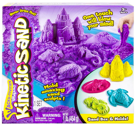 Kinetic Sand Sand Box & Molds - Spin Master - Blue Turtle Toys