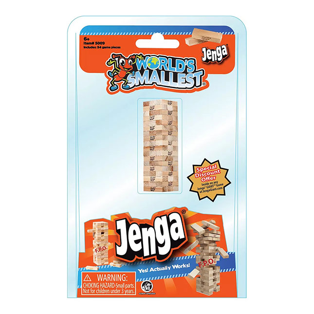 Aan boord garage Punt World's Smallest Jenga - Best Classic & Retro Toys for Ages 6 to 12
