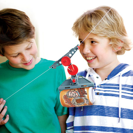 Tin Can Cable Car Fun Mechanics Kit 4m Toysmith 2013 for sale online