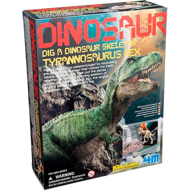 4M KidzLabs Dig a Dinosaur Skeleton Tyrannosaurus Rex Kit -